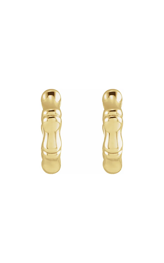 14K Yellow Gold Metal Earring