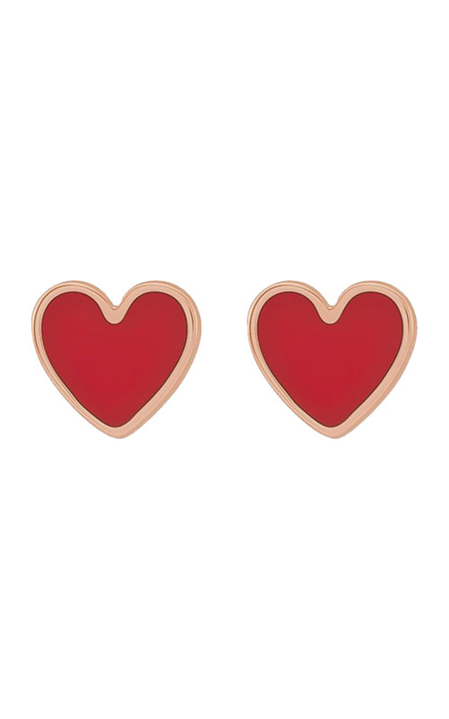 14K Rose Gold and Enamel Jubilee Earring
