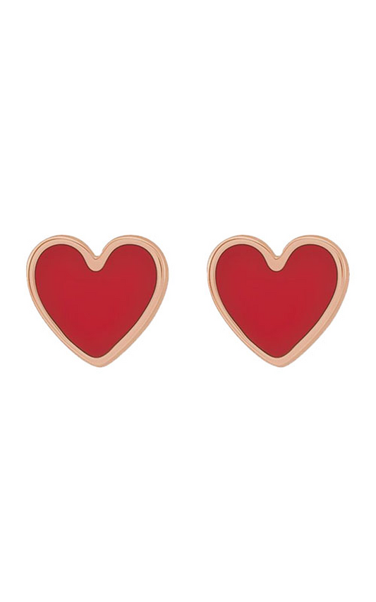 14K Rose Gold and Enamel Jubilee Earring