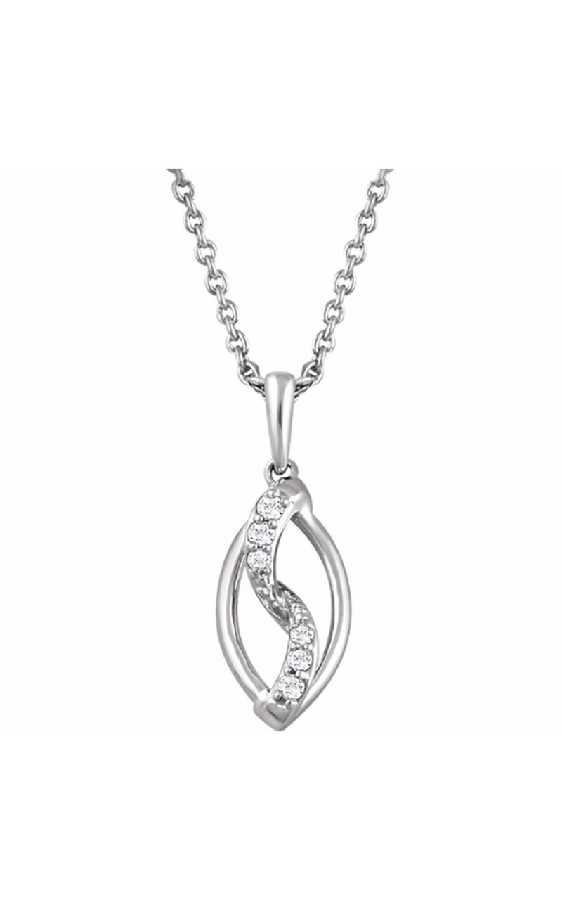 Sterling Silver (925) Diamond Necklace