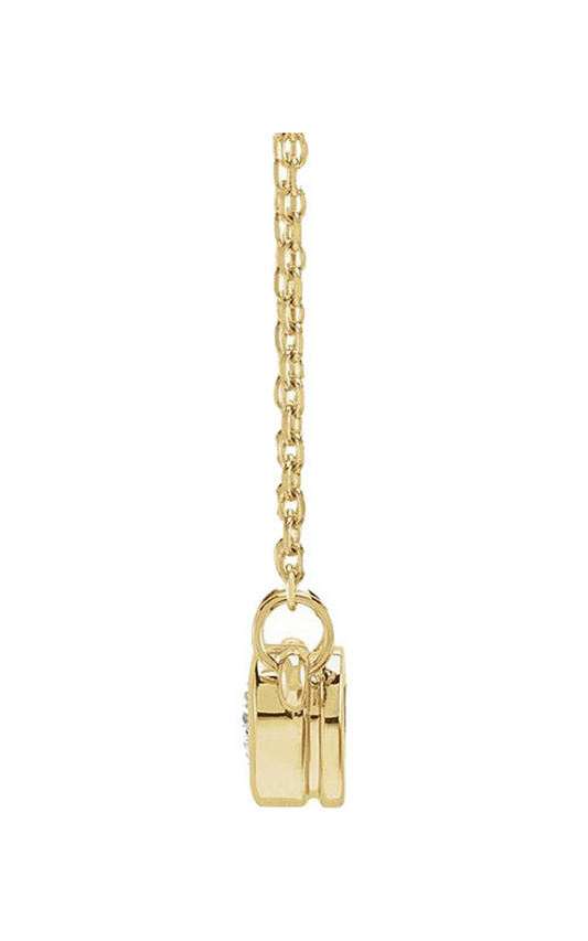 14K Yellow Gold Diamond Necklace