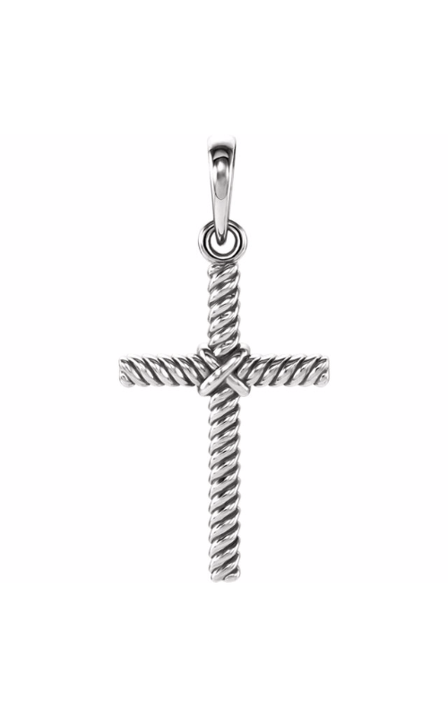 14K White Gold Religious and Symbolic Necklace