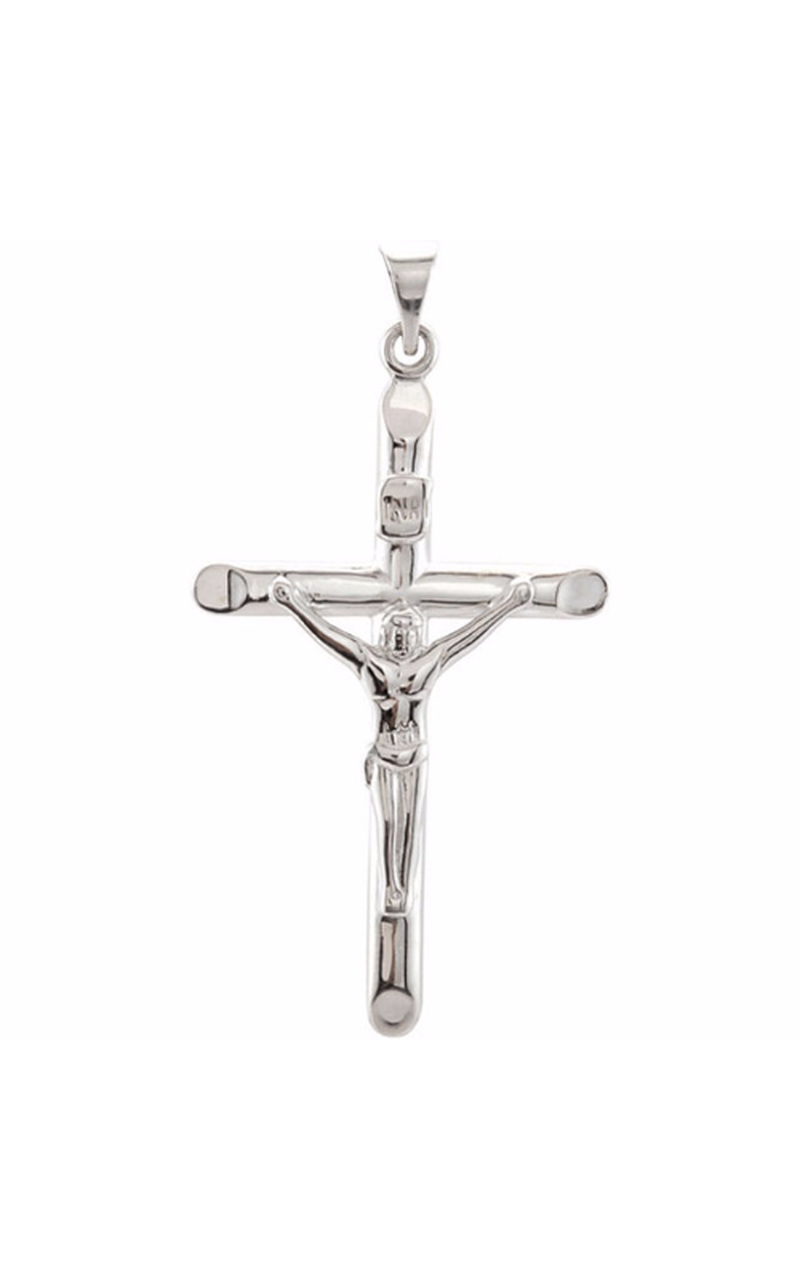14K White Gold Religious and Symbolic Necklace