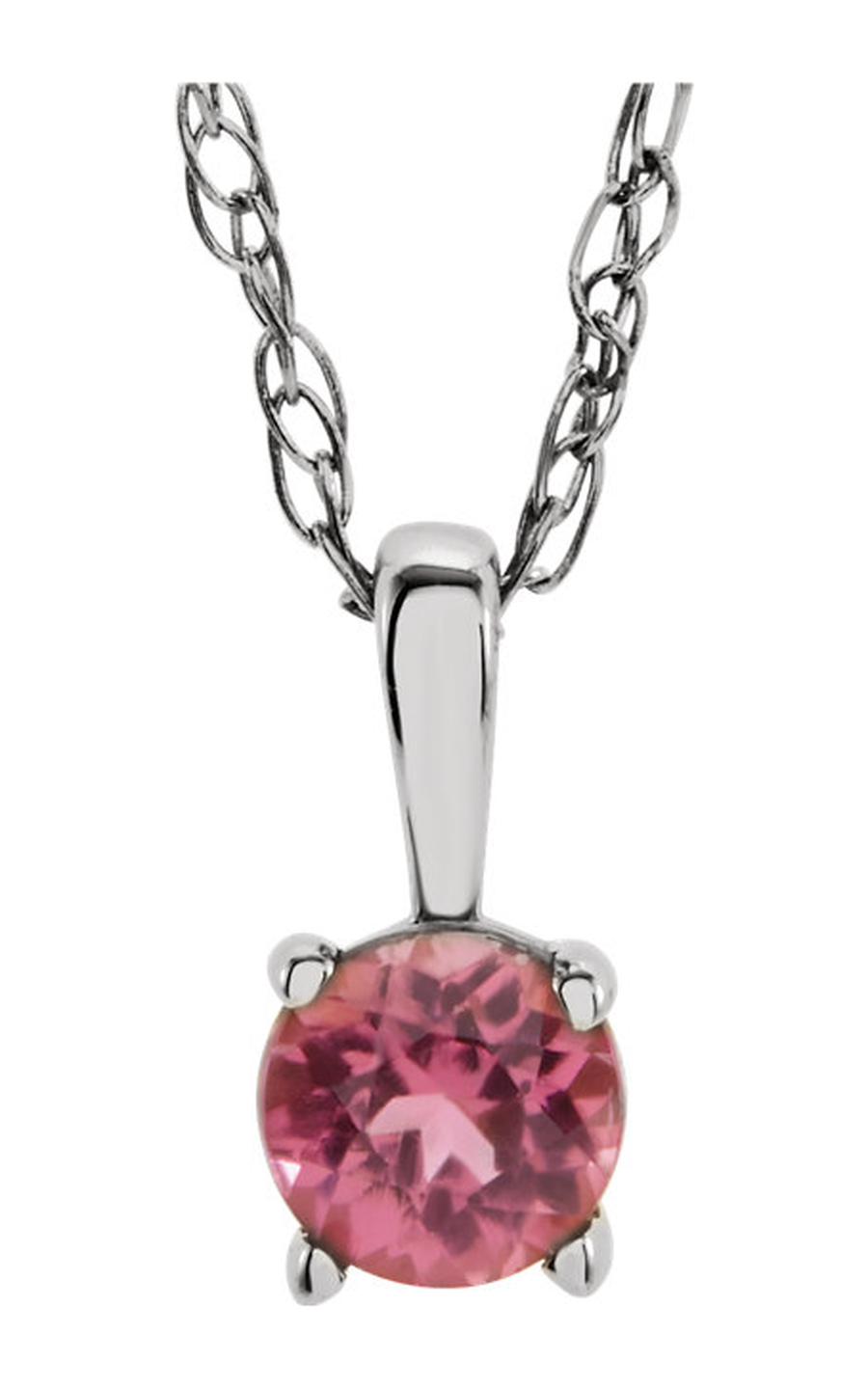 14K White Gold Youth Necklace