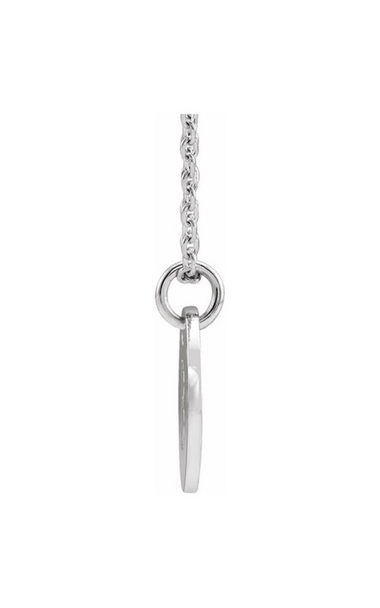 14K White Gold Metal Necklace
