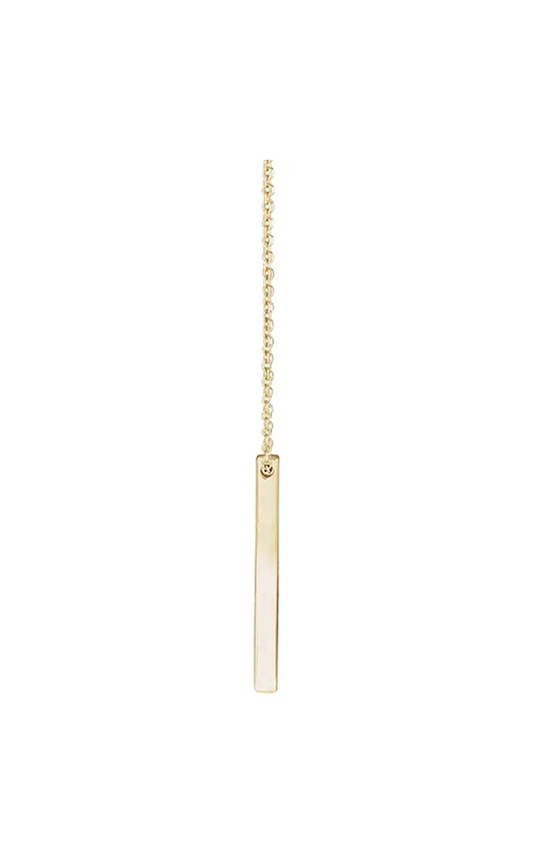 14K Yellow Gold Metal Necklace