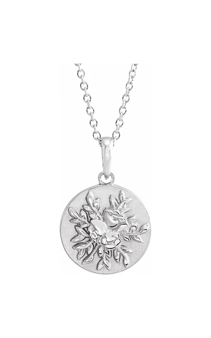 14K White Gold Metal Necklace