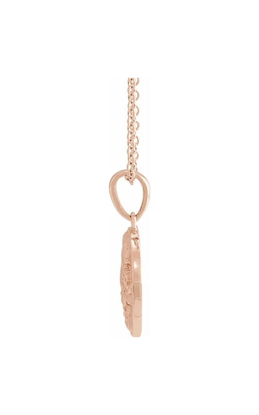 14K Rose Gold Metal Necklace