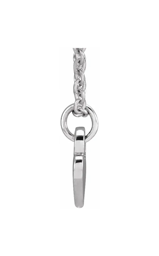 14K White Gold Metal Necklace