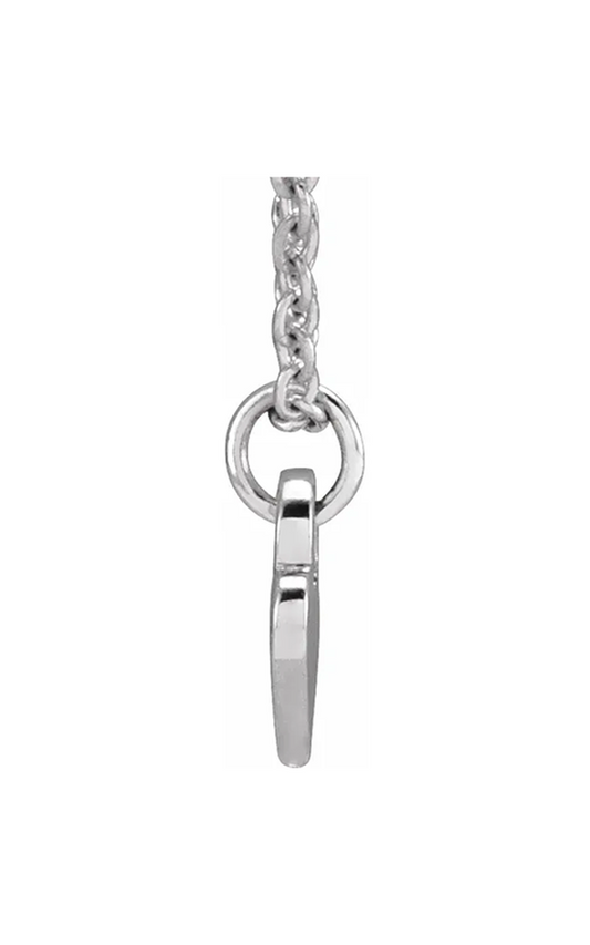 14K White Gold Metal Necklace