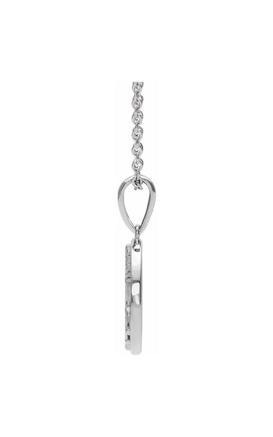14K White Gold Metal Necklace