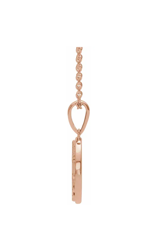 14K Rose Gold Metal Necklace