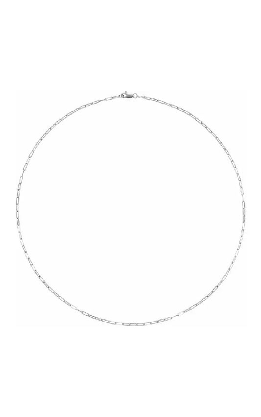 14K White Gold Metal Necklace