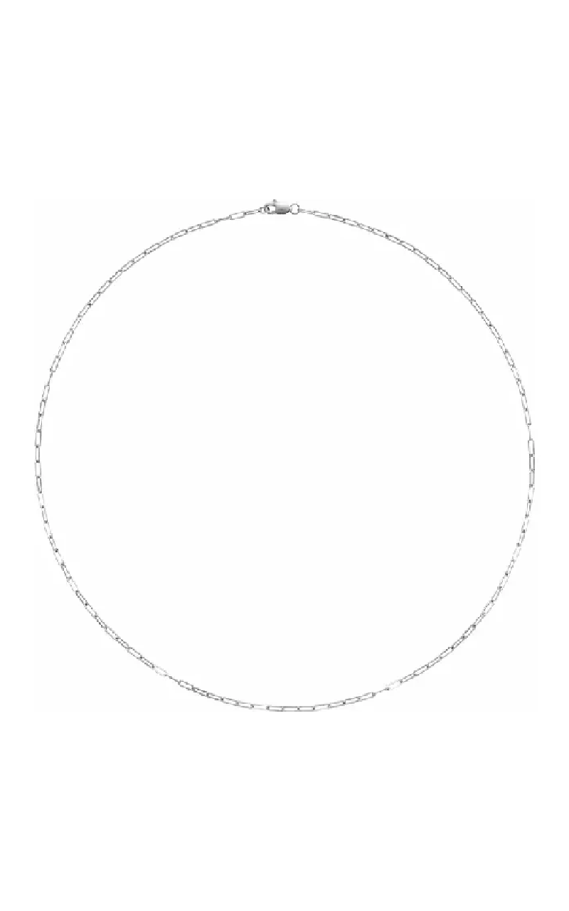 14K White Gold Metal Necklace