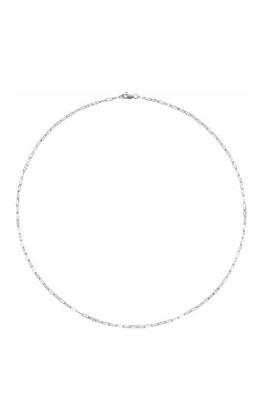 14K White Gold Metal Necklace