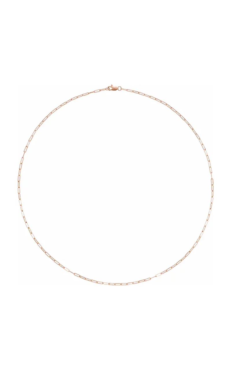 14K Rose Gold Metal Necklace