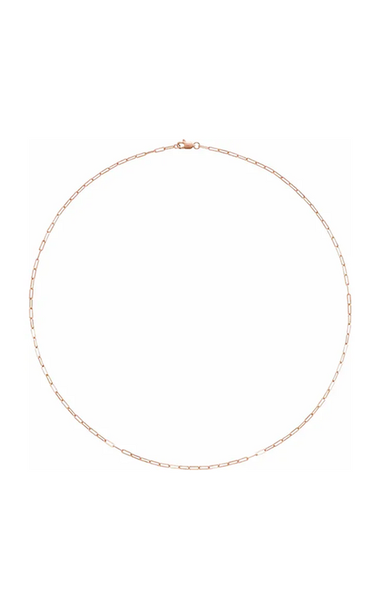 14K Rose Gold Metal Necklace