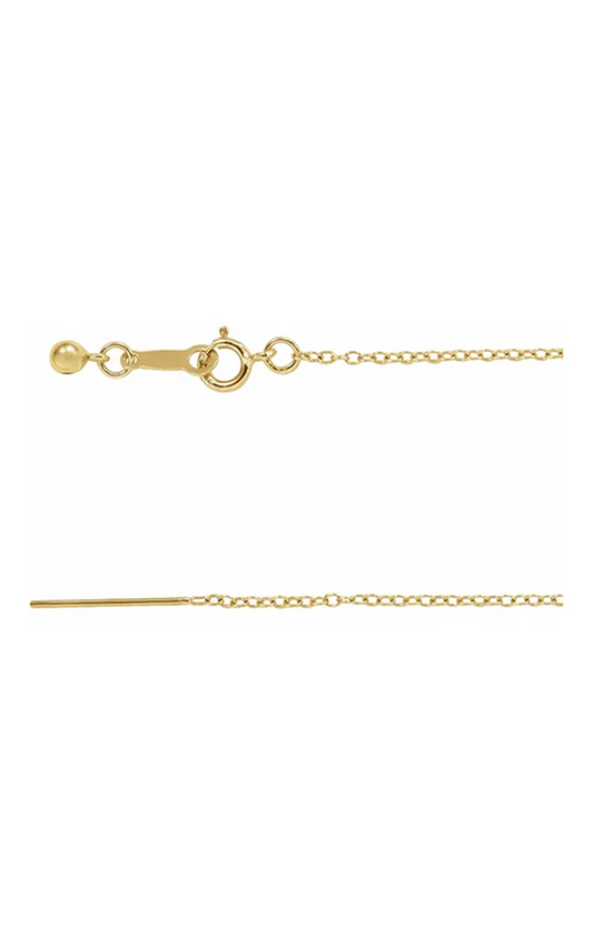 14K Yellow Gold Metal Necklace
