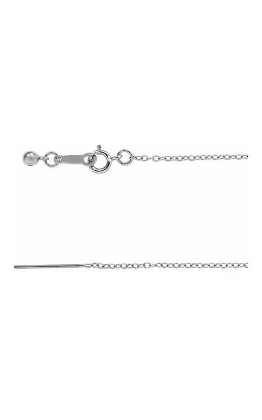 14K White Gold Metal Necklace