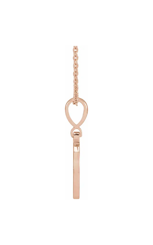 14K Rose Gold Gemstone Necklace