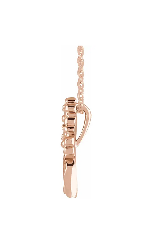 14K Rose Gold Gemstone Necklace