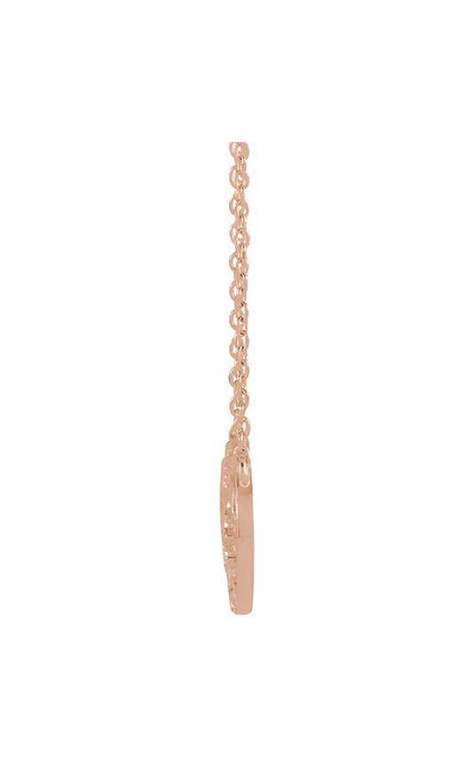 14K Rose Gold Gemstone Necklace