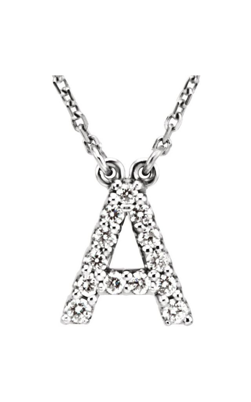14K White Gold Simbolo Necklace