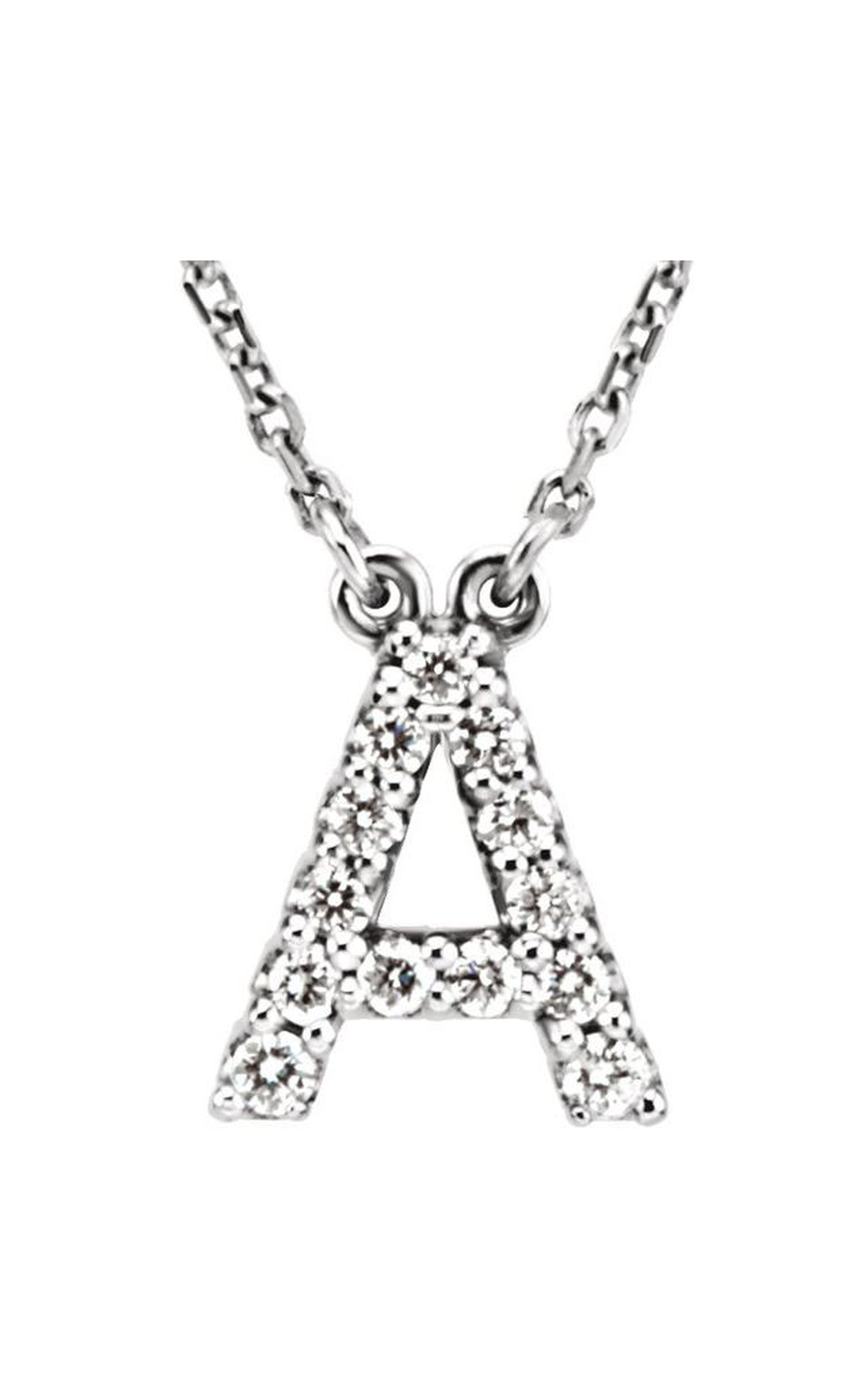 14K White Gold Simbolo Necklace