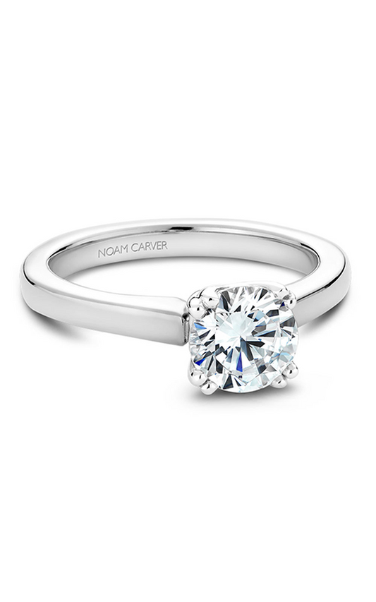 Platinum Solitaire Round Engagement Ring
