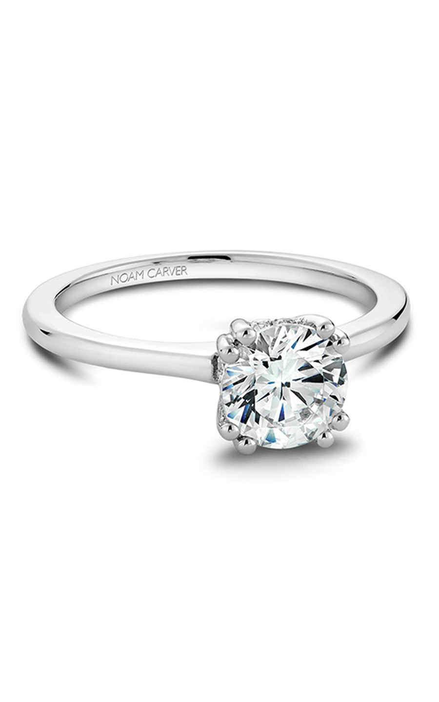 Platinum Solitaire Round Engagement Ring