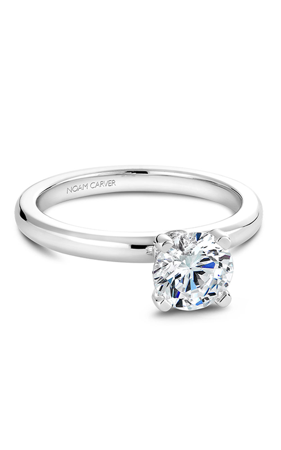 Platinum Solitaire Round Engagement Ring