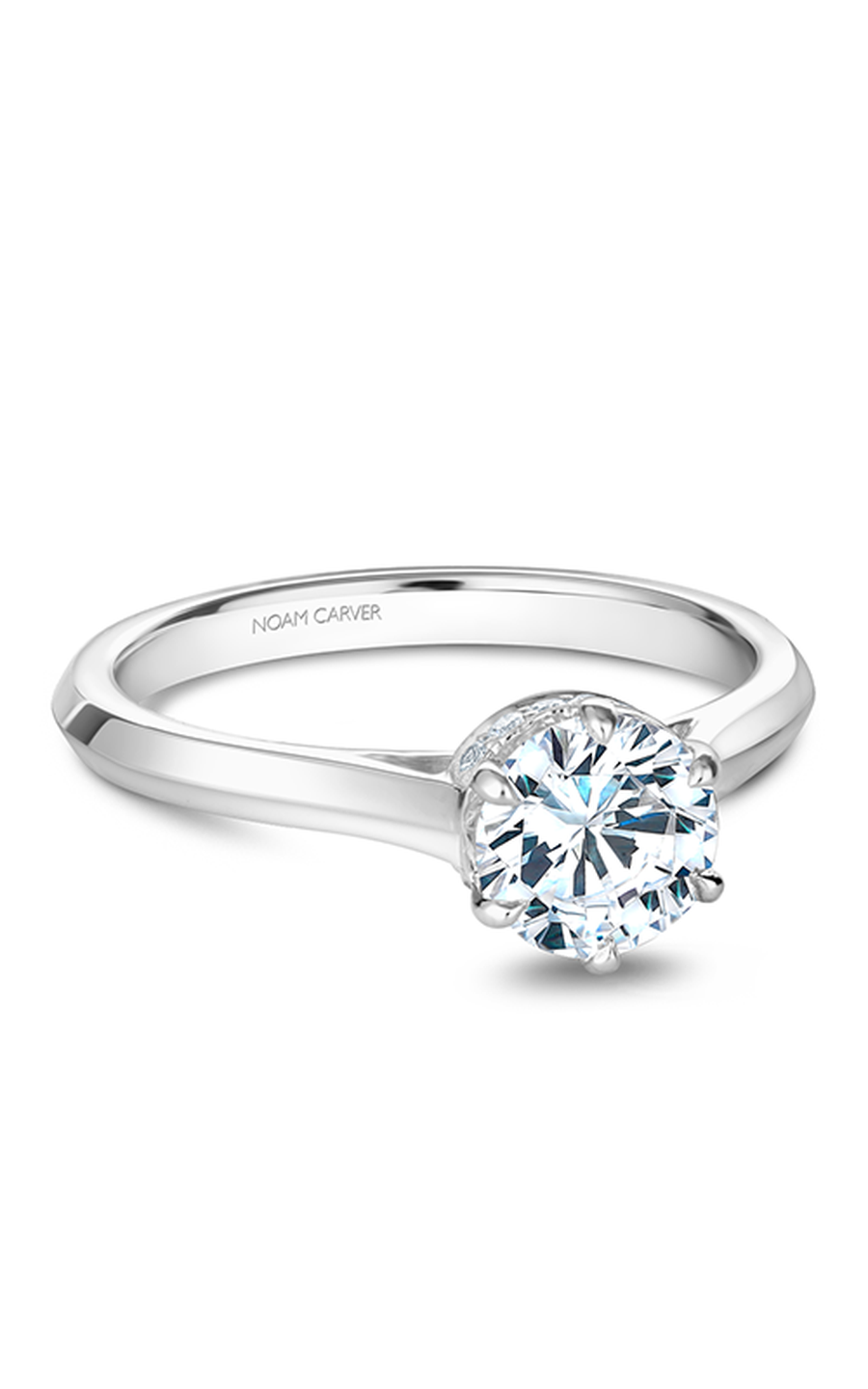 Platinum Solitaire Round Engagement Ring