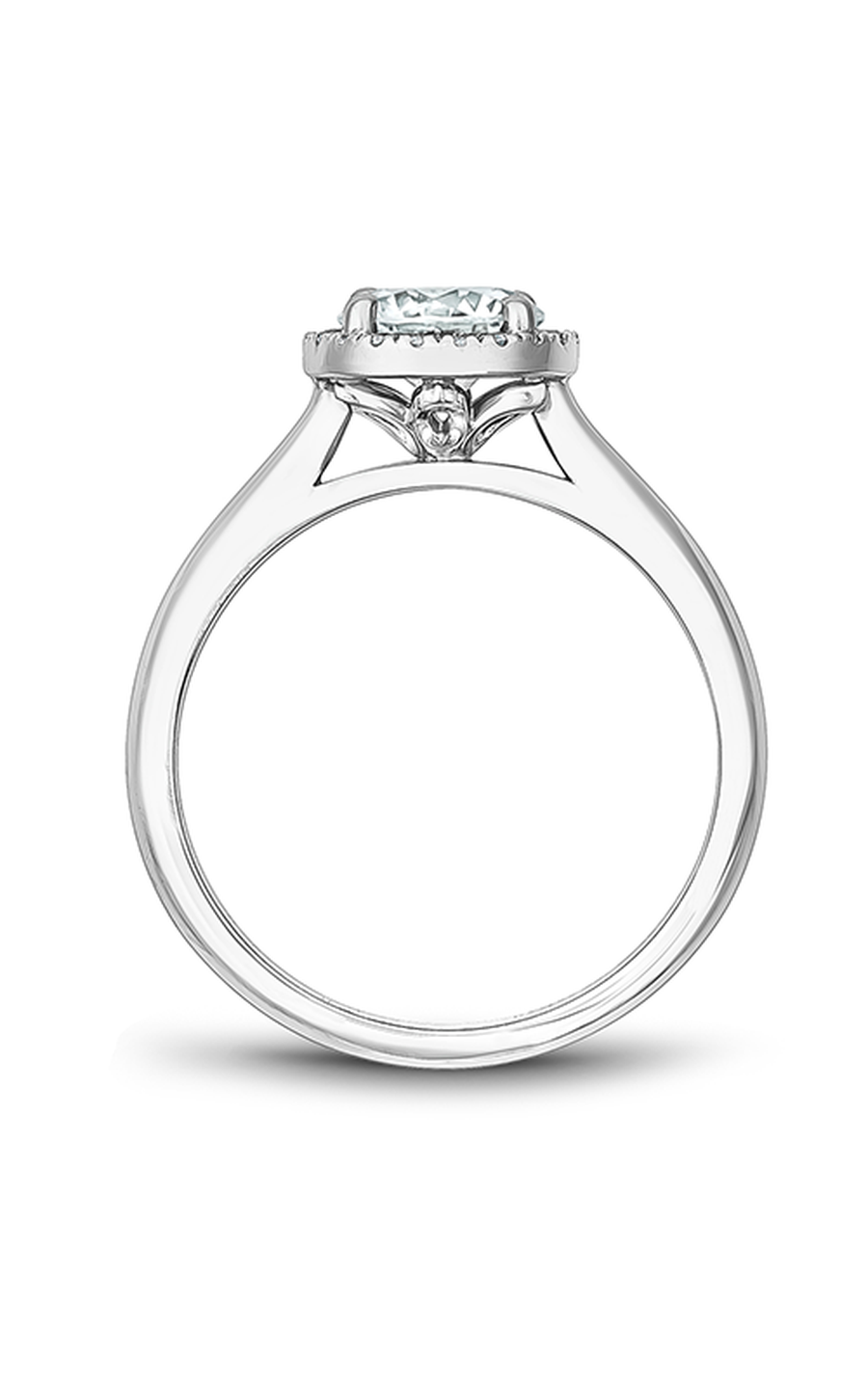 Platinum Halo Round Engagement Ring