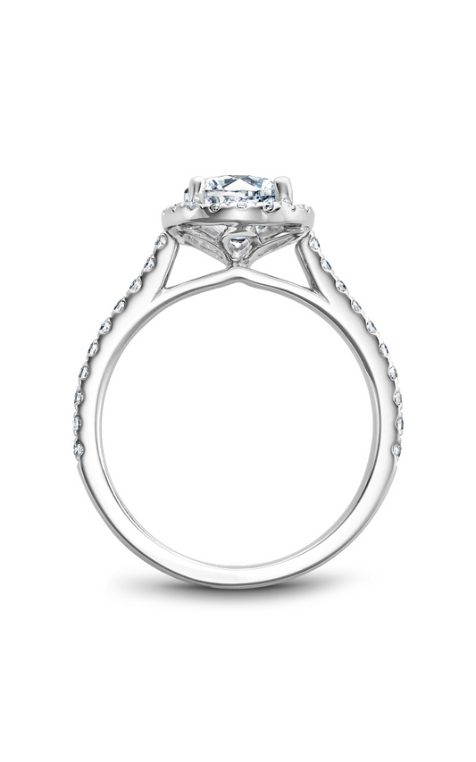 Platinum Halo Round Engagement Ring