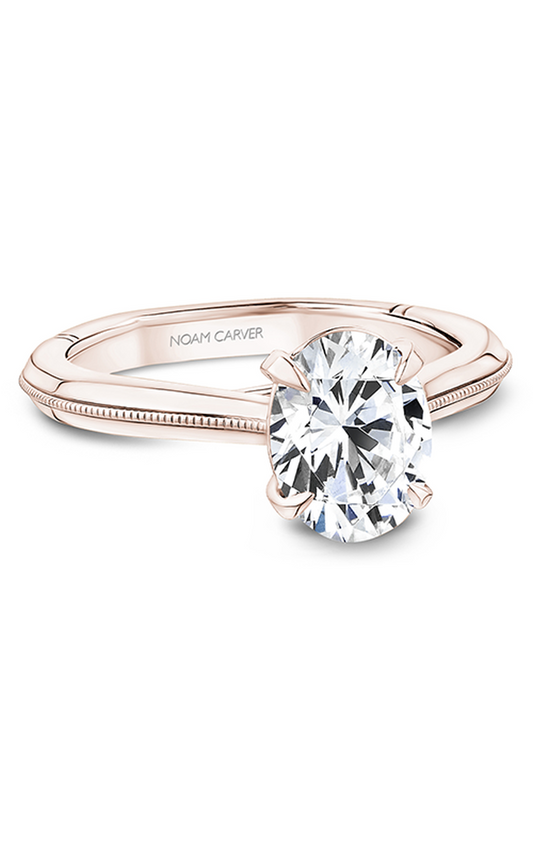 18K Rose Gold Atelier Solitaire Oval Engagement Ring