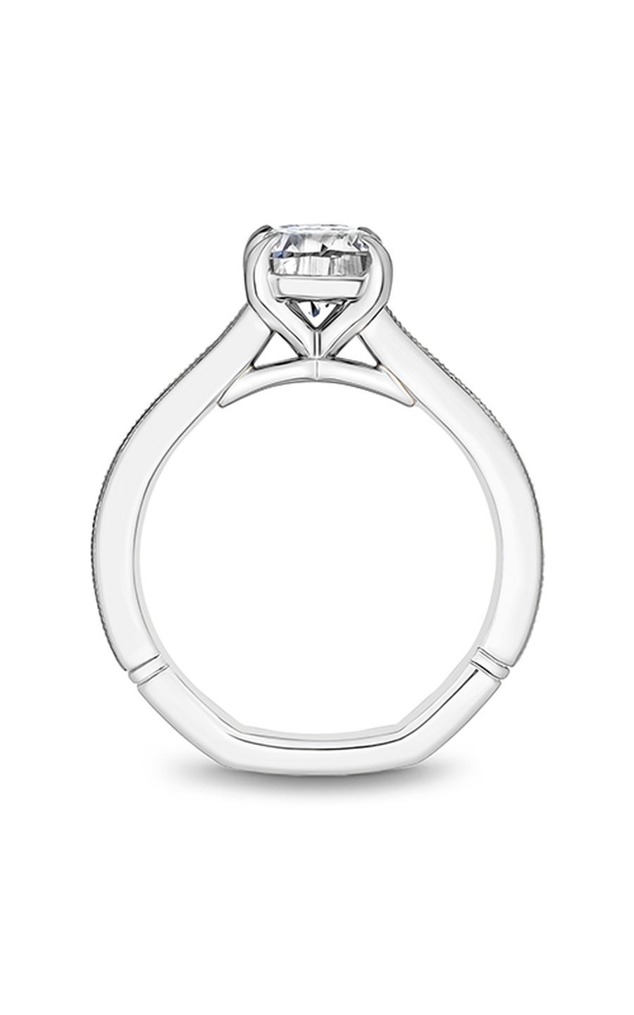 18K White Gold Atelier Solitaire Oval Engagement Ring
