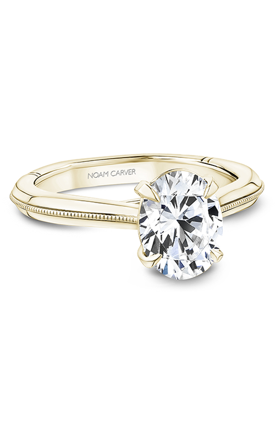 18K Yellow Gold Atelier Solitaire Oval Engagement Ring