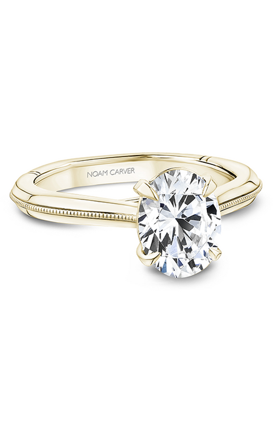 18K Yellow Gold Atelier Solitaire Oval Engagement Ring