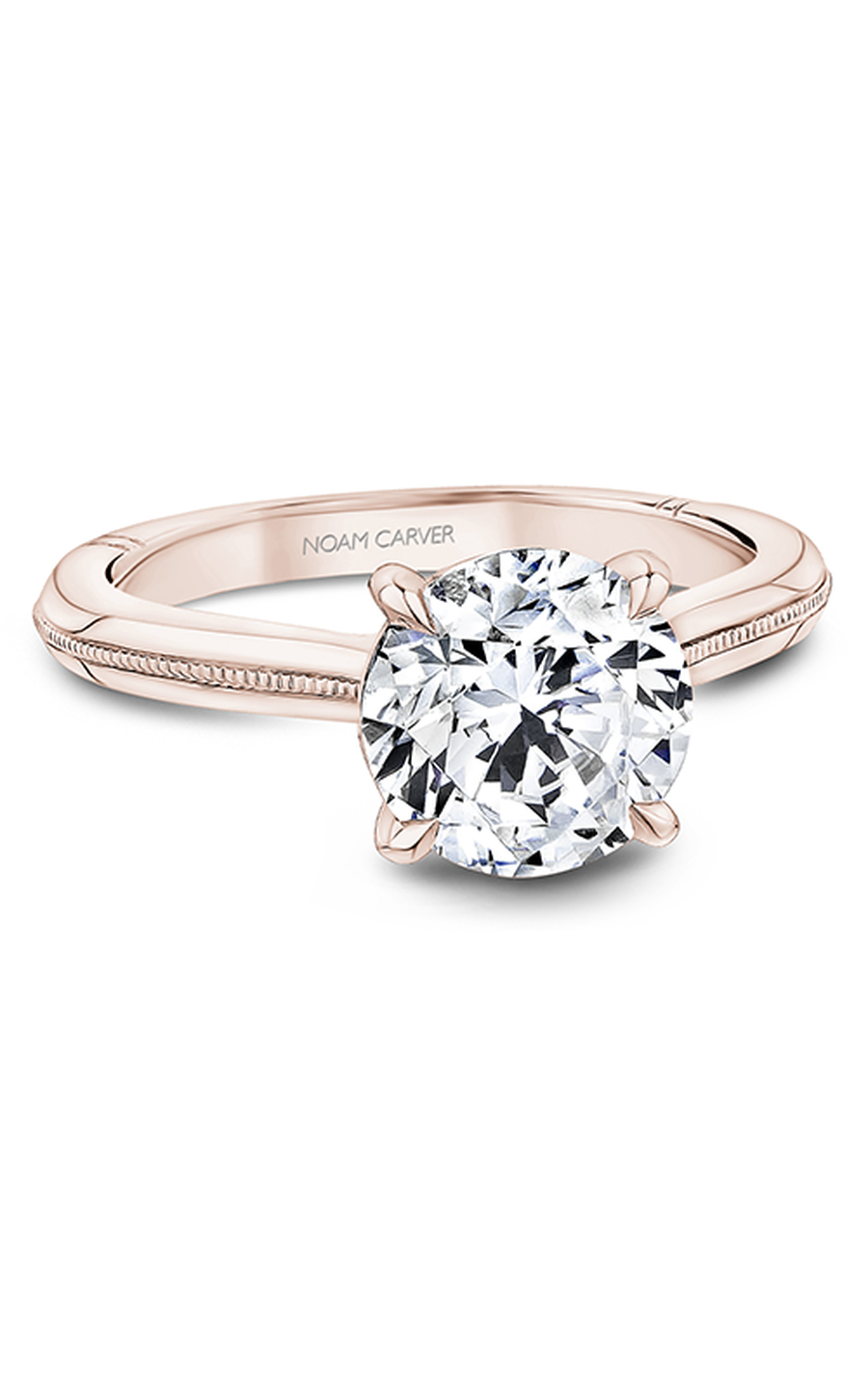 14K Rose Gold Atelier Solitaire Round Engagement Ring
