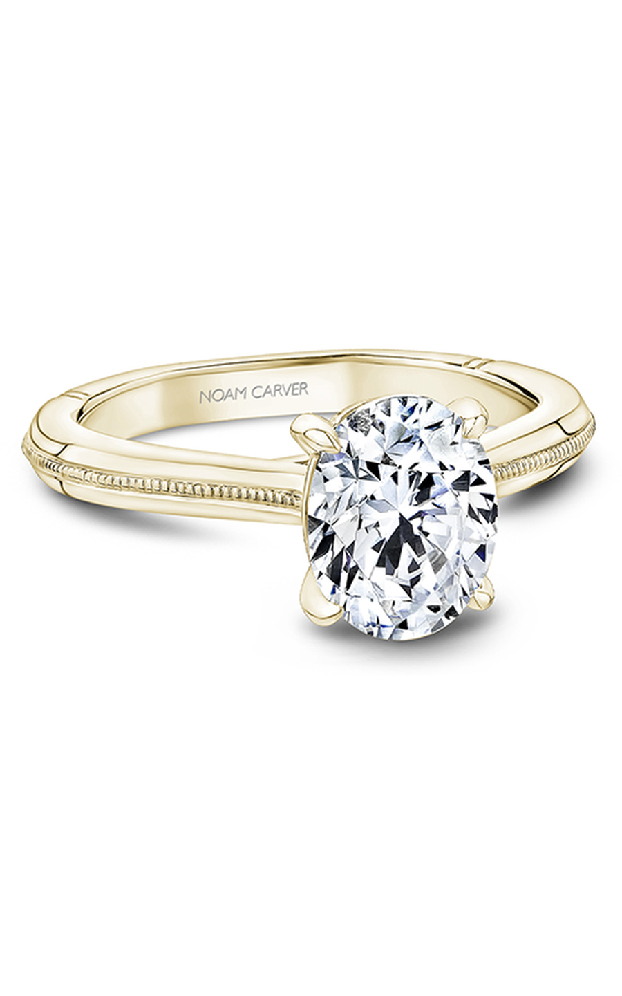 18K Yellow Gold Atelier Solitaire Oval Engagement Ring