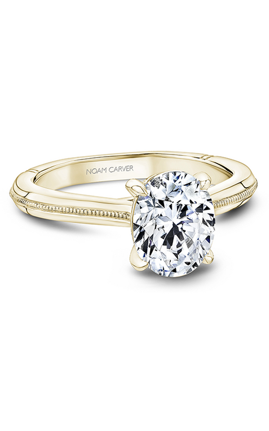 18K Yellow Gold Atelier Solitaire Oval Engagement Ring