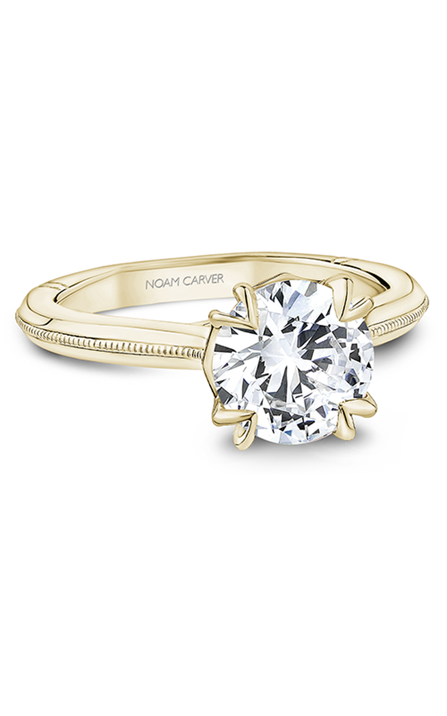 18K Yellow Gold Atelier Solitaire Round Engagement Ring