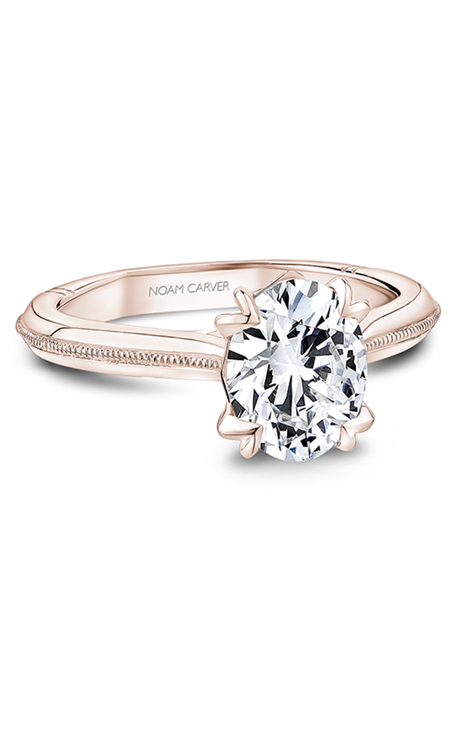 18K Rose Gold Atelier Solitaire Oval Engagement Ring