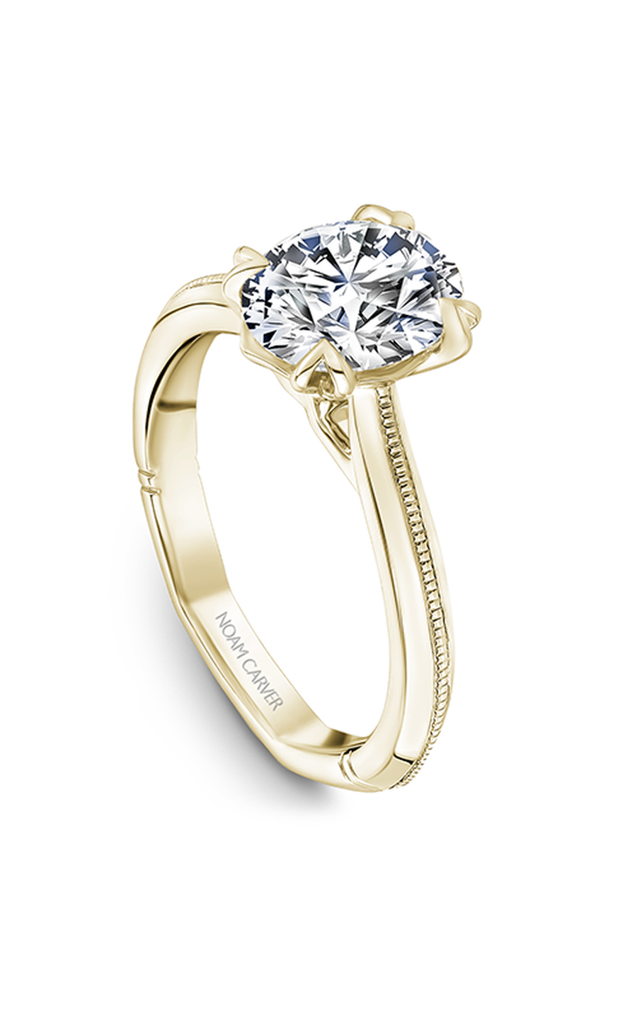 14K Yellow Gold Atelier Solitaire Oval Engagement Ring