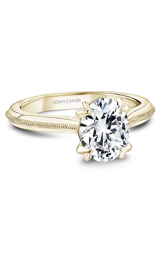 18K Yellow Gold Atelier Solitaire Oval Engagement Ring
