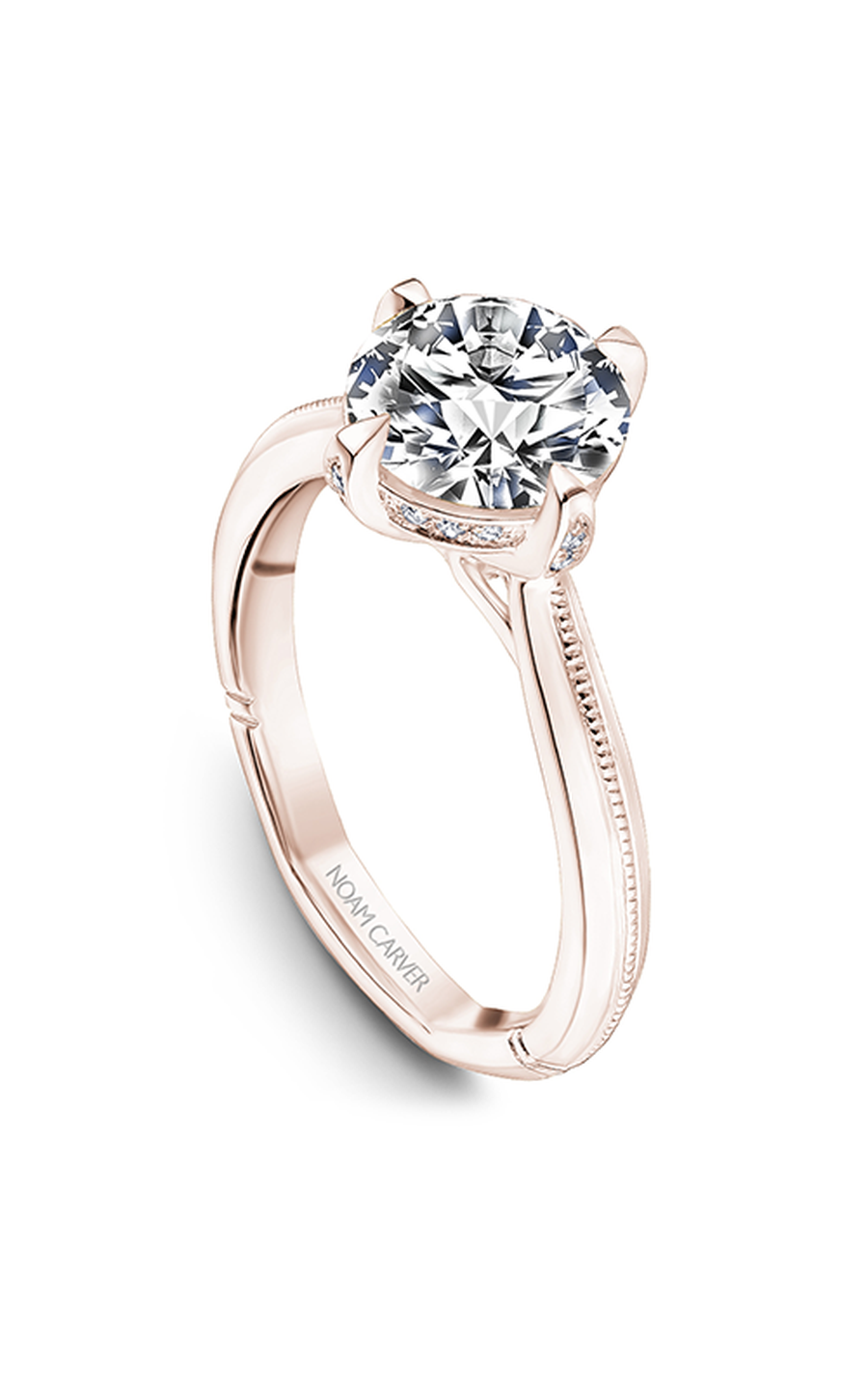 14K Rose Gold Atelier Solitaire Round Engagement Ring