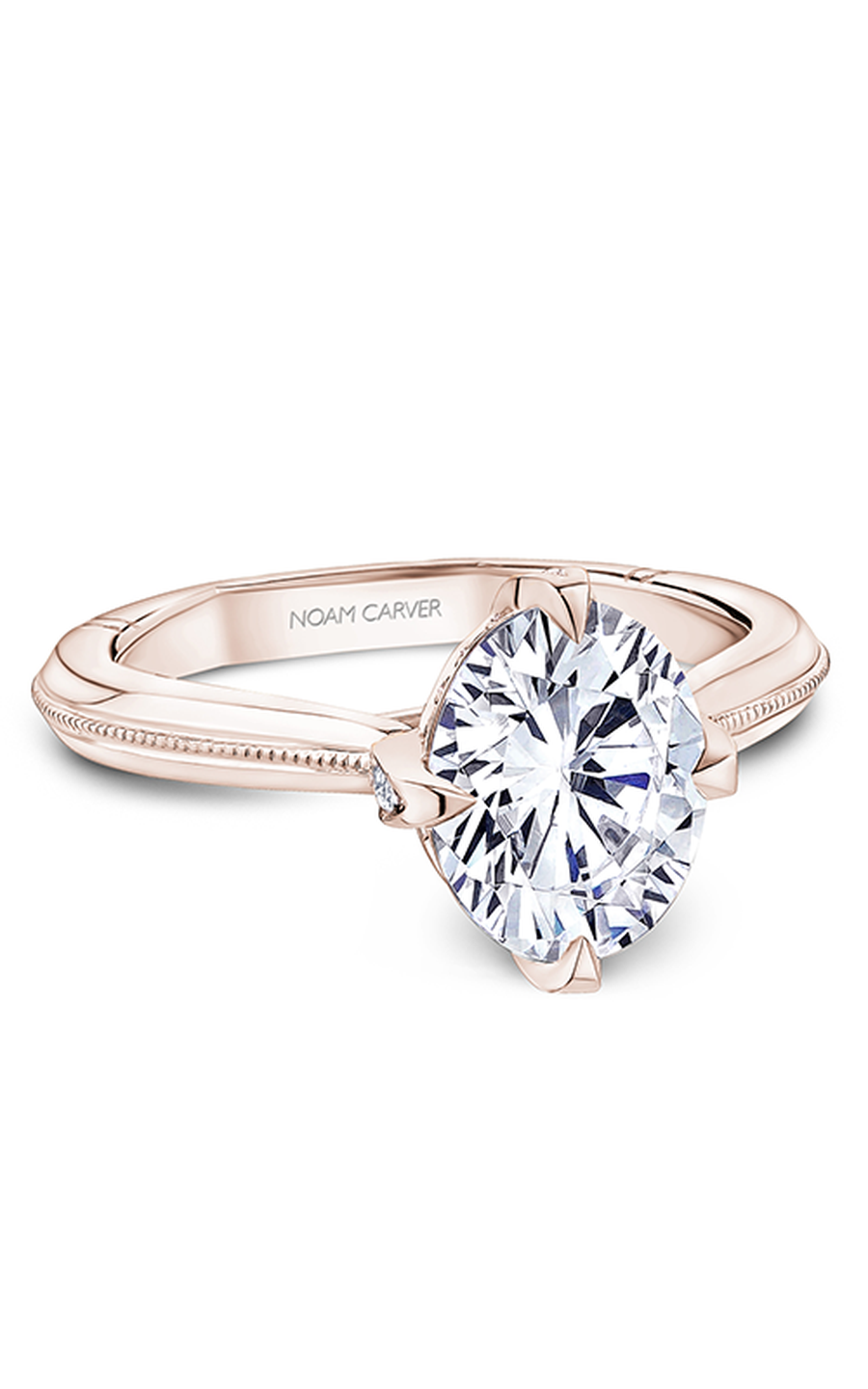 18K Rose Gold Atelier Solitaire Oval Engagement Ring