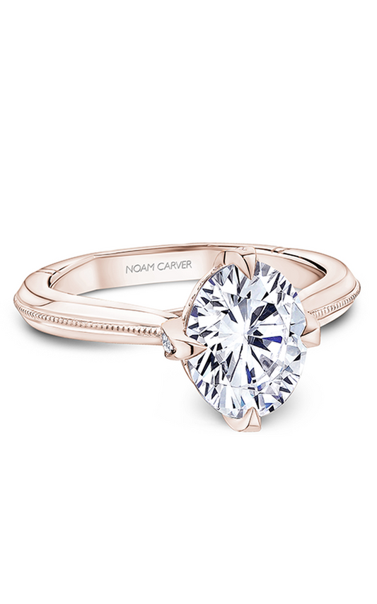 18K Rose Gold Atelier Solitaire Oval Engagement Ring