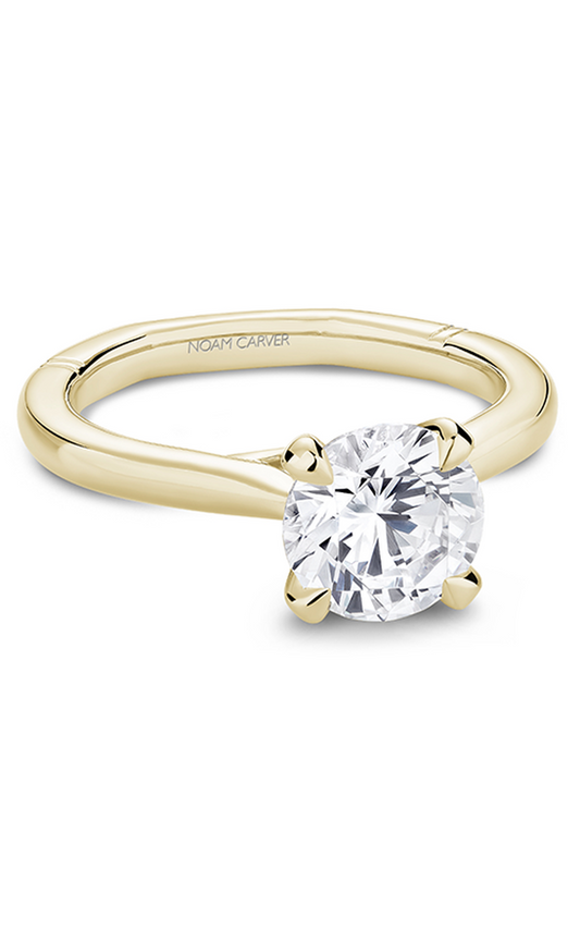 14K Yellow Gold Atelier Solitaire Round Engagement Ring