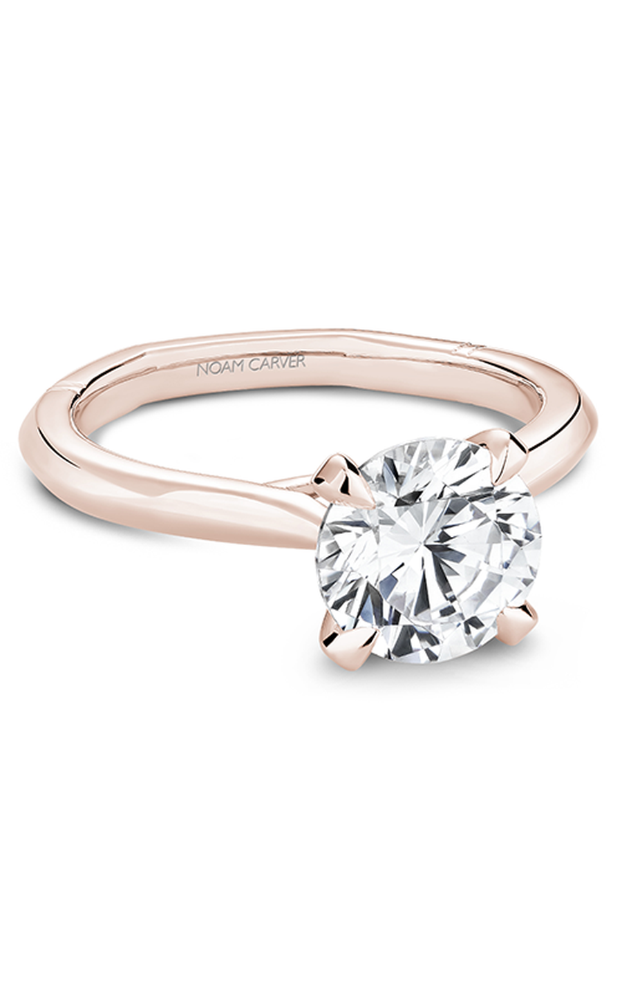 14K Rose Gold Atelier Solitaire Round Engagement Ring